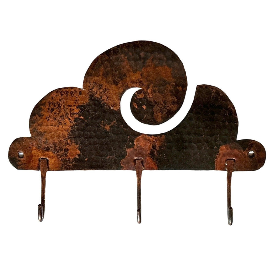 «Tibetische Wolke» Wand-Haken aus Kupfer - Atelier Tibet