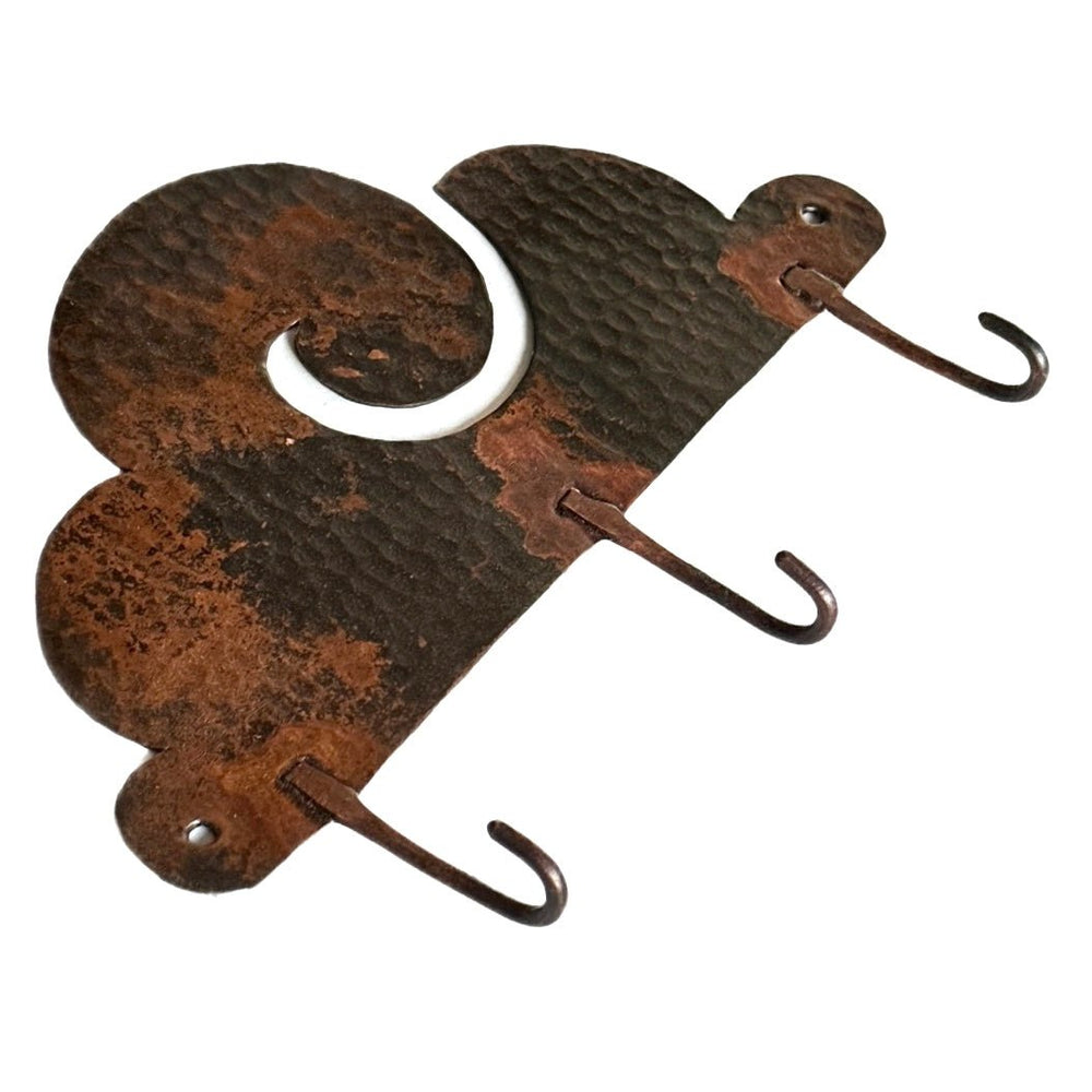 «Tibetische Wolke» Wand-Haken aus Kupfer - Atelier Tibet