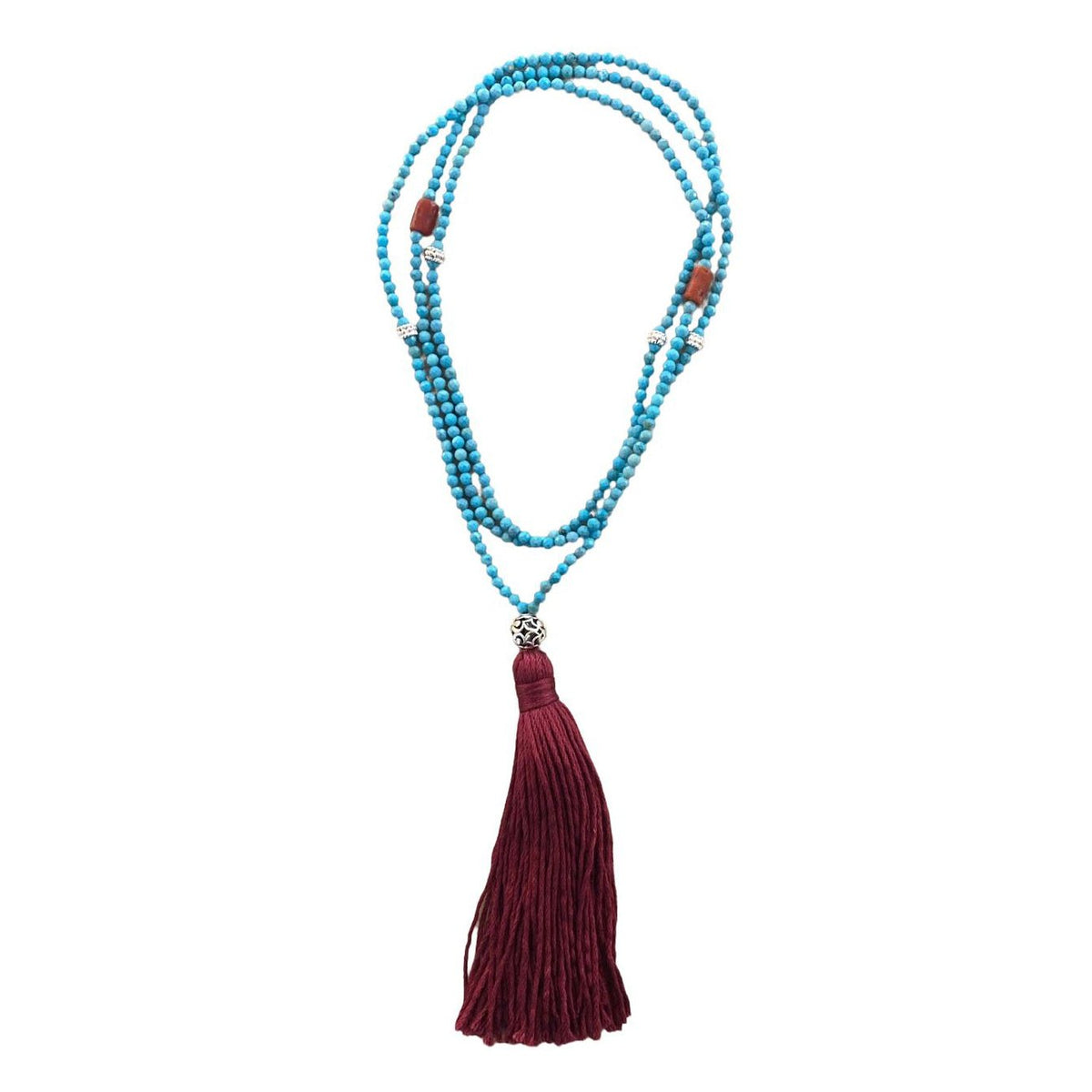 Türkis-Kette mit Quaste - Atelier Tibet