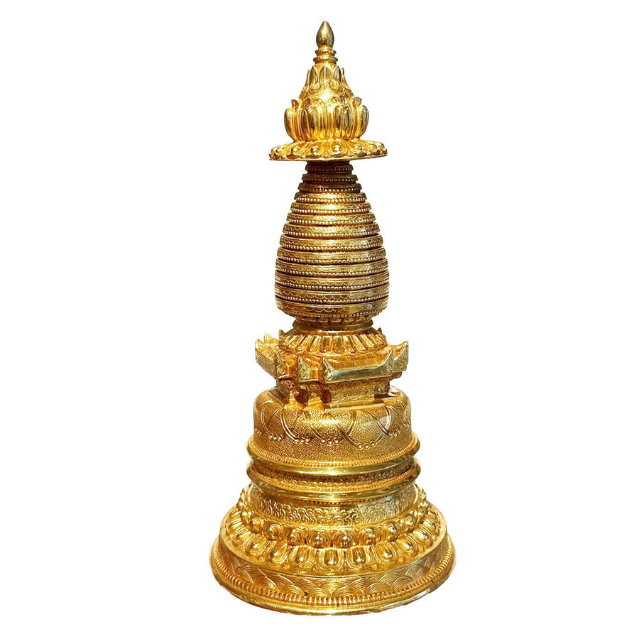 Vergoldete Stupa - Atelier Tibet