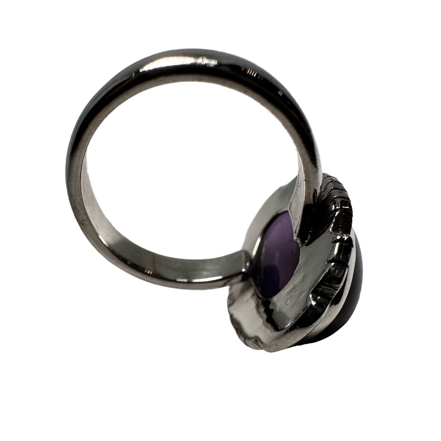 Verstellbarer Silber-Ring mit verschiedenen Halbedelsteinen - Atelier Tibet